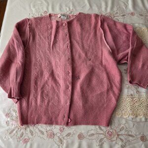 Vintage Claudette Cashmere Dusty Pink Sweater